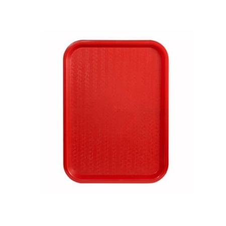 16 In X 12 In Red Fast Food Tray